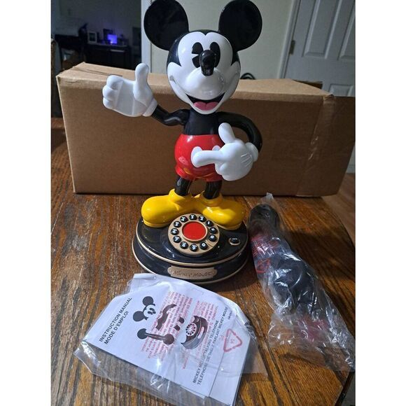 Vintage 2004 Disney 75th Anniversary Mickey Mouse Telephone 028395 - Picture 10 of 12
